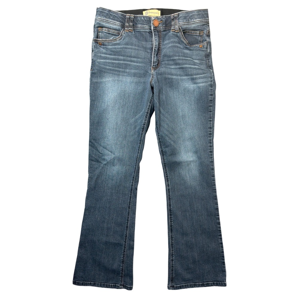 Democracy Jeans Womens 12 "Ab" solution Blue Bootcut Stretch Denim Pants